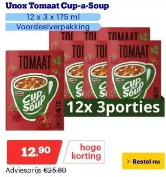 Bol.com Unox Tomaat Cup-a-Soup aanbieding