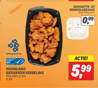 Dekamarkt HOOGLAND GEBAKKEN KIBBELING 400 gram aanbieding