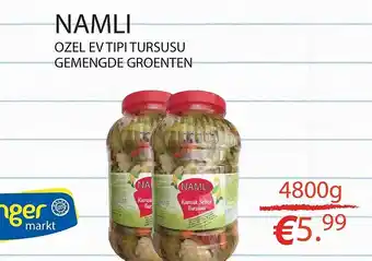 Tanger Markt NAMLI OZEL EV TIPI TURSUSU GEMENGDE GROENTEN aanbieding