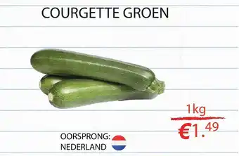 Tanger Markt COURGETTE GROEN aanbieding