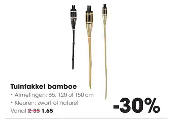 HANOS Tuinfakkel bamboe aanbieding