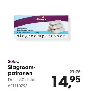 HANOS Select Slagroompatronen aanbieding