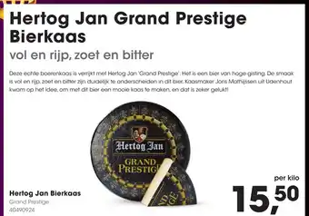 HANOS Hertog Jan Grand Prestige Bierkaas aanbieding