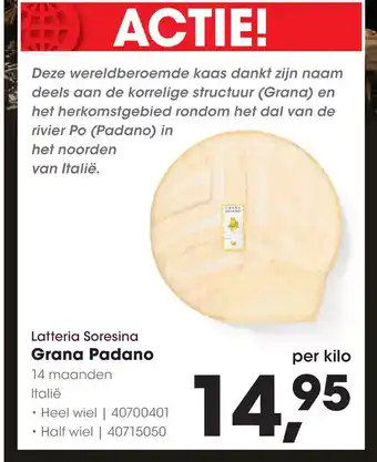 HANOS Latteria Soresina Grana Padano aanbieding