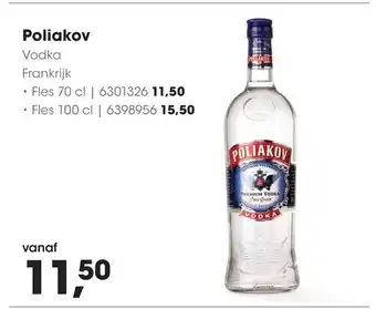 HANOS Poliakov Vodka aanbieding