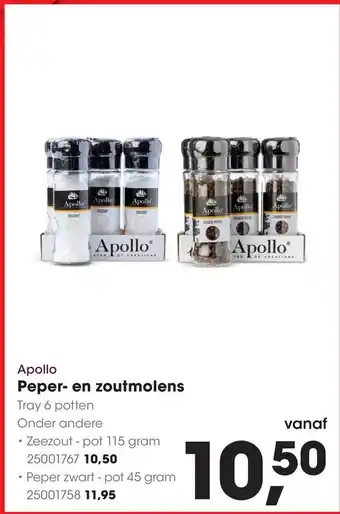 HANOS Apollo Peper- en zoutmolens aanbieding