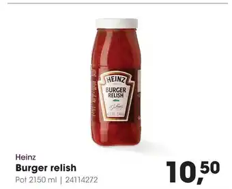 HANOS Heinz Burger relish aanbieding