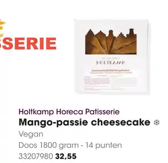 HANOS Holtkamp Horeca Patisserie Mango-passie cheesecake aanbieding