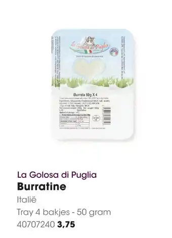 HANOS La Golosa di Puglia Burratine aanbieding