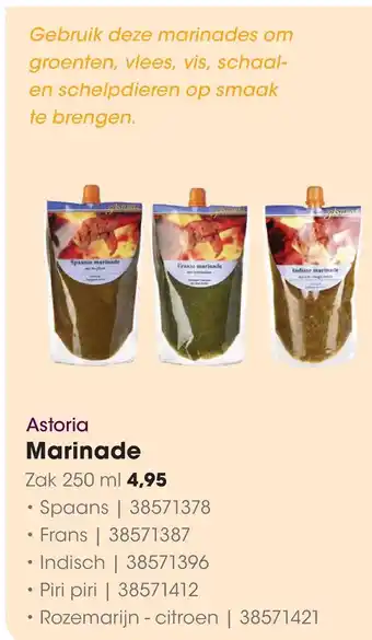 HANOS Astoria Marinade aanbieding