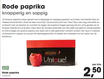 HANOS Rode paprika aanbieding