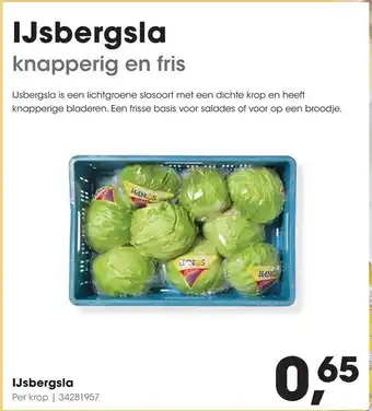 HANOS IJsbergsla aanbieding