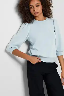 Wehkamp SELECTED FEMME sweater SLFTENNY lichtblauw aanbieding