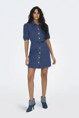 Wehkamp ONLY spijkerjurk ONLVIBBE medium blue denim aanbieding