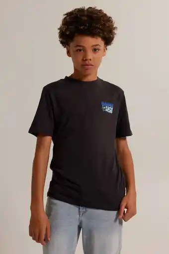 Wehkamp America Today T-shirt met backprint zwart aanbieding