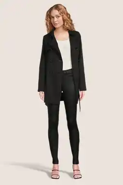 Wehkamp ONLY trenchcoat jas ONLVALERIE met ceintuur zwart aanbieding