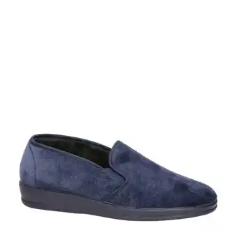 Wehkamp Nelson Home pantoffels blauw aanbieding