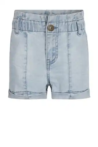 Wehkamp No Way Monday denim short lichtblauw aanbieding