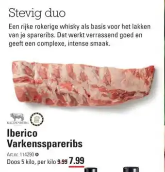 Sligro Iberico Varkensspareribs 5 kilo aanbieding