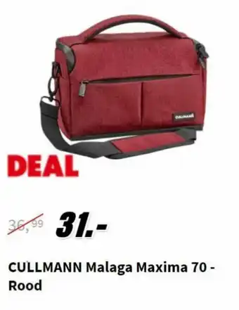 MediaMarkt Cullmann Malaga Maxima 70 - Rood aanbieding