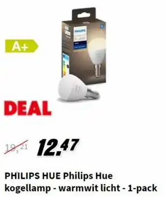 MediaMarkt Philips Hue Kogellamp aanbieding