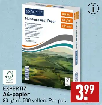 ALDI EXPERTIZ A4-papier aanbieding