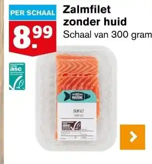 Hoogvliet PER SCHAAL Zalmfilet aanbieding