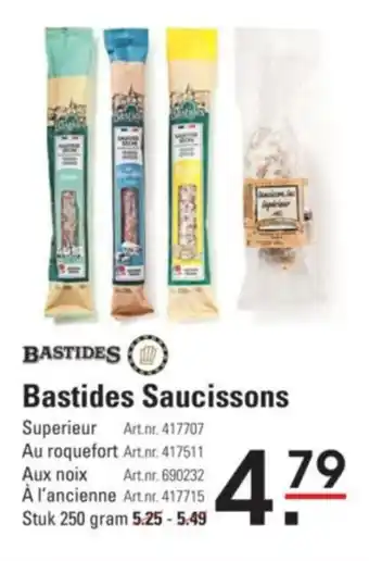 Sligro Bastides saucissons aanbieding