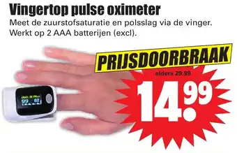 Dirk Vingertop pulse oximeter aanbieding