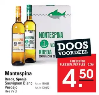 Sligro Montespina verdejo per fles aanbieding