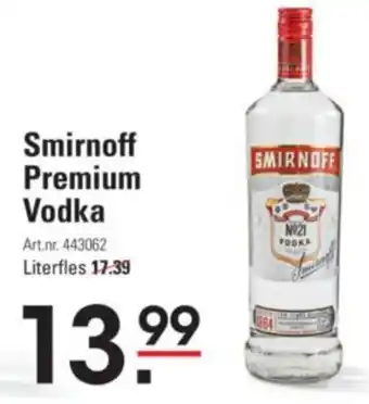 Sligro Smirnoff premium vodka aanbieding