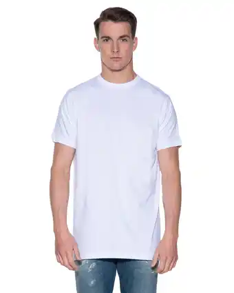 Only for Men Slater Regular fit Extra long Heren T-shirt Ronde hals aanbieding