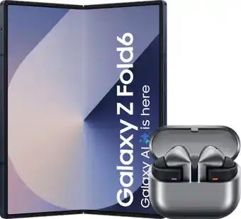 Coolblue Samsung Galaxy Z Fold 6 1TB Blauw 5G + Samsung Galaxy Buds3 Pro aanbieding