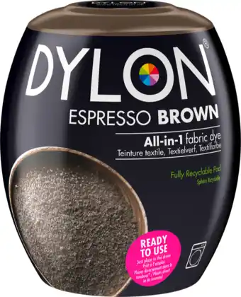 De Online Drogist Dylon Espresso Brown All-in-1 Textielverf aanbieding