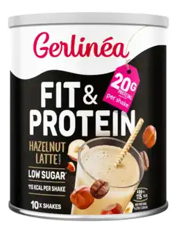 De Online Drogist Gerlinéa Fit & Protein Shake Hazelnut Latte aanbieding