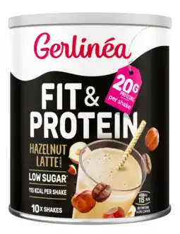 De Online Drogist Gerlinéa Fit & Protein Shake Hazelnut Latte aanbieding