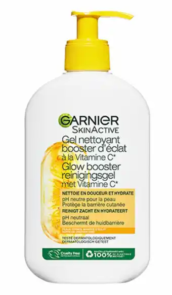 De Online Drogist Garnier SkinActive Glow Booster Reinigingsgel met Vitamine C aanbieding