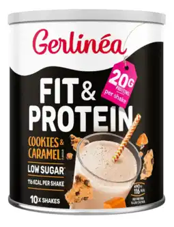 De Online Drogist Gerlinéa Fit & Protein Shake Cookies & Caramel aanbieding
