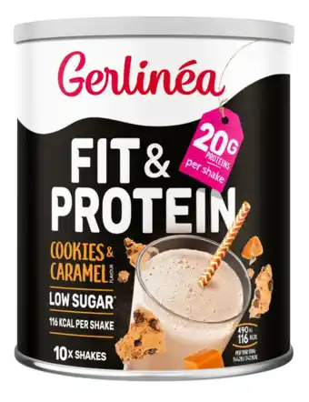 De Online Drogist Gerlinéa Fit & Protein Shake Cookies & Caramel aanbieding