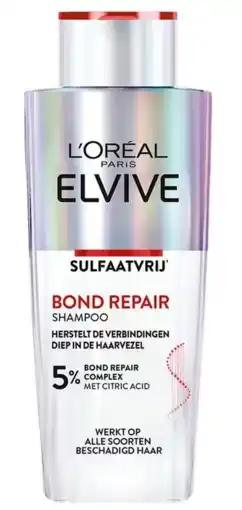 De Online Drogist L'Oréal Paris Elvive Bond Repair Sulfaatvrije Shampoo aanbieding