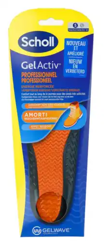 De Online Drogist Scholl GelActiv Inlegzolen Work & Boot S Maat 35.5-40.5 aanbieding