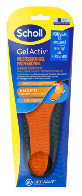 De Online Drogist Scholl GelActiv Inlegzolen Work & Boot S Maat 35.5-40.5 aanbieding