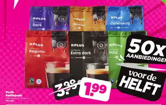 PLUS Koffiepads aanbieding