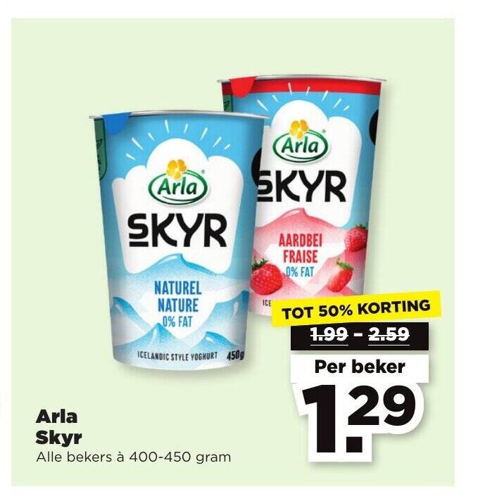 Arla Skyr aanbieding bij PLUS