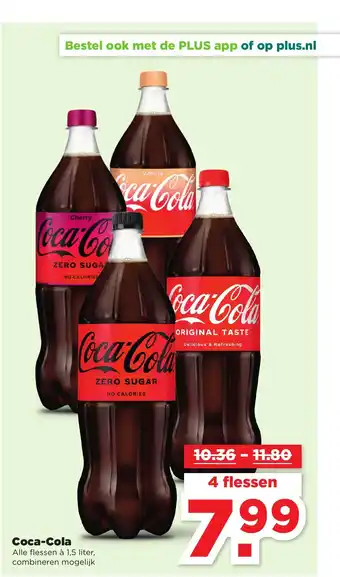 PLUS Coca-Cola 1,5 liter aanbieding