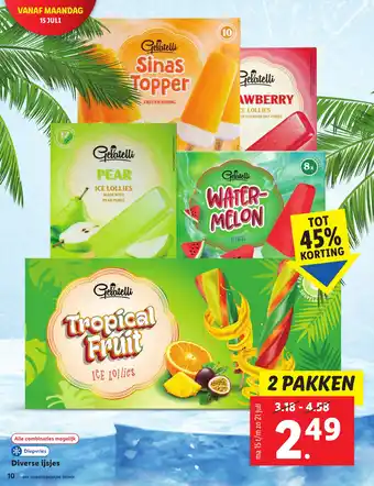 Lidl Diverse ijsjes aanbieding