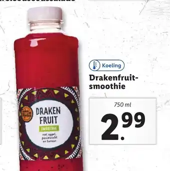 Lidl Drakenfruit smoothie 750 ml aanbieding