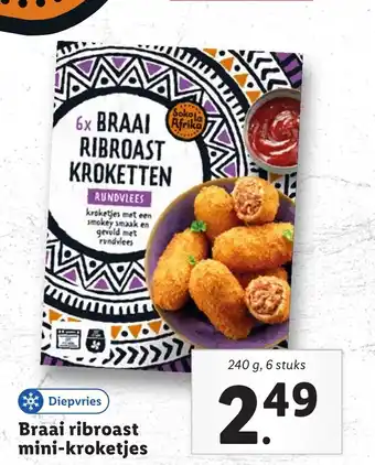 Lidl Braai ribroast mini kroketjes 240 g aanbieding