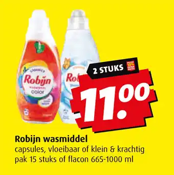 Boni Robijn wasmiddel aanbieding