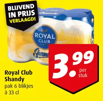 Boni Royal Club Shandy pak 6 blikjes aanbieding